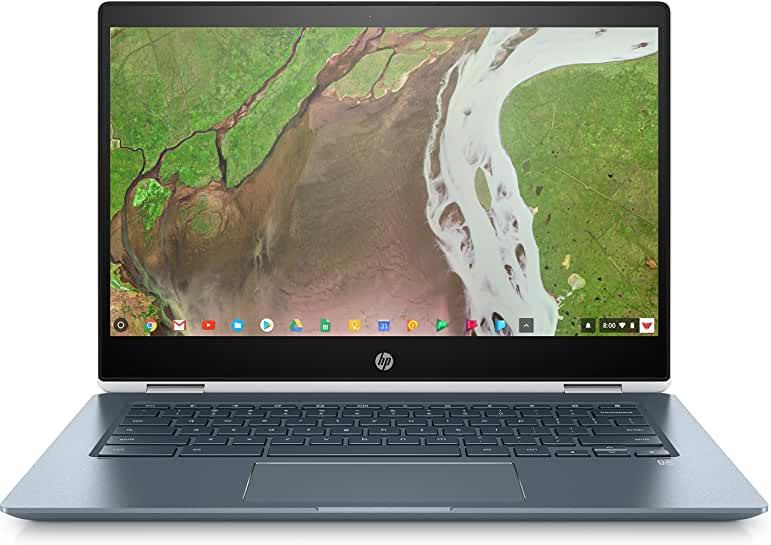 HP Chromebook x360 14 G1 Intel Core i5-8350U Quad-Core (1.70GHz 6MB) 14.0in LED FHD UWVA Touch Intel UHD 620 Graphics Webcam 8GB (8GB embedded) DDR4 2133MHz 64GB eMMC SSD Intel 802.11AC/abgn BT/mSD Chrome 64 OS (64-bit) - 6UT94AW