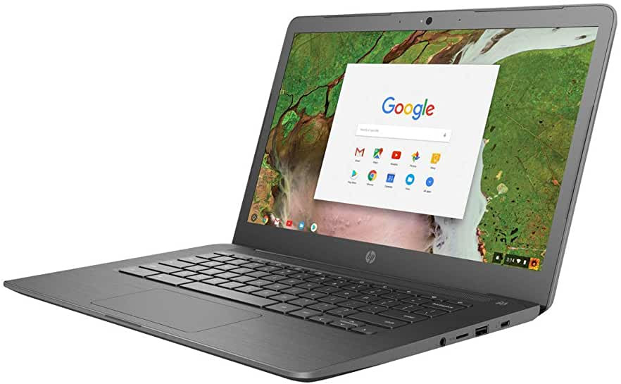 HP Chromebook Enterprise 14A G5 Smart Buy AMD A4-9120C Dual-Core (1.60GHz 1MB) 14.0in LED FHD BV Slim Touch Radeon R4 Graphics Webcam 4GB (4GB embedded) DDR4 1866MHz 32GB eMMC SSD Qualcomm 802.11AC/abgn BT/mSD Chrome OS Enterprise - 8ZQ87UT