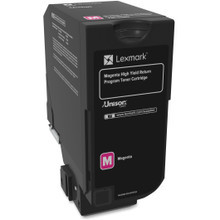 Lexmark Unison Original Toner Cartridge - Laser - High Yield - 12000 Pages - Magenta -74C1HM0