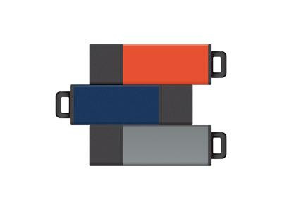 Centon 8GB USB 2.0 PRO2 3PK (ORANGE, BLU - S1-U2T06-8G-3