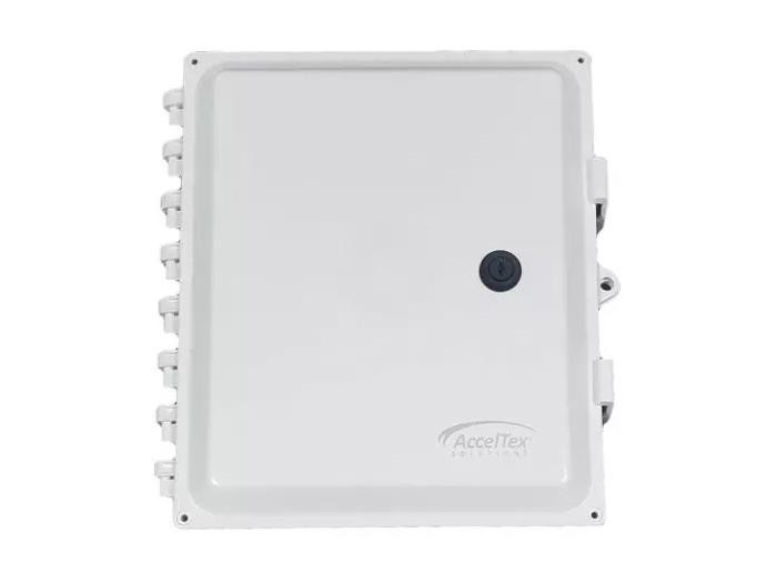 Acceltex Polycarbonate Enclosure With Solid Door, Key Lock & No Holes - 12106PSKNHUBPTB