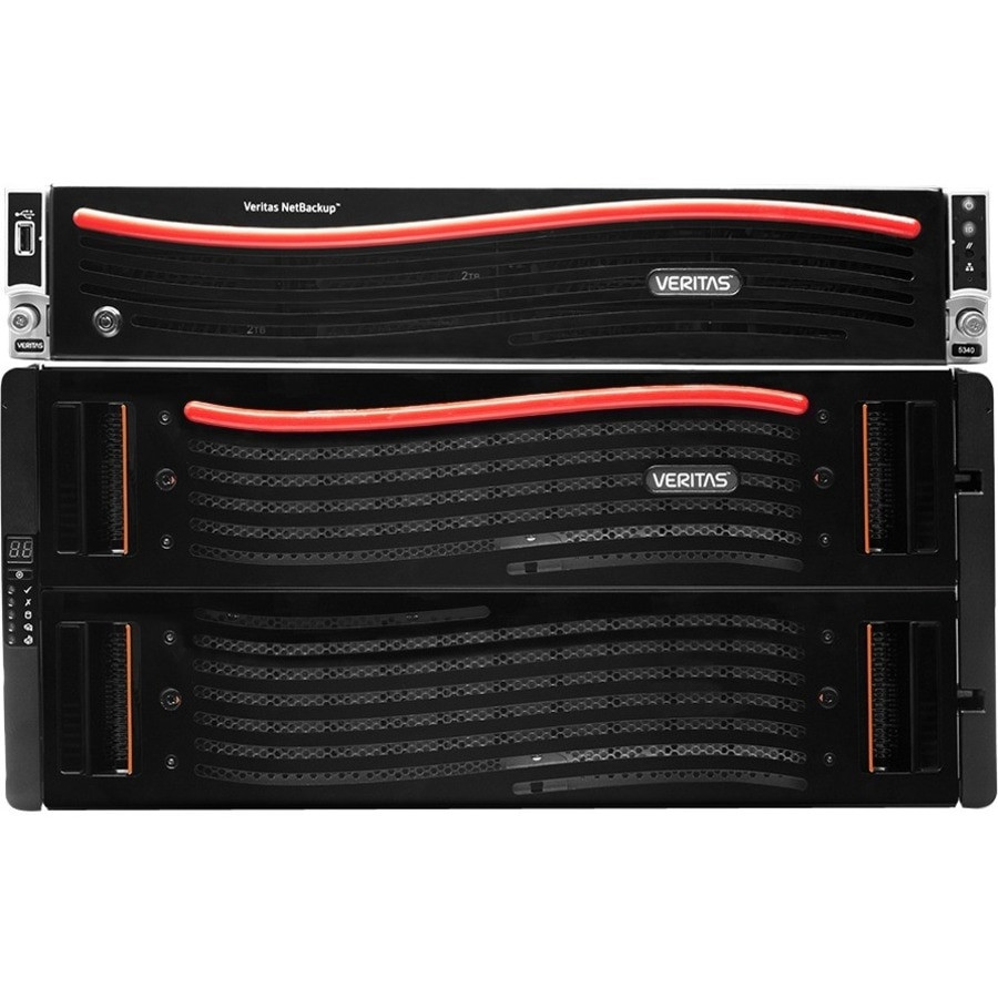 Veritas  NetBackup 5340HA SAN Storage System - 2 x Intel Xeon 2 GHz - 90 x HDD Installed - 720 TB Installed HDD Capacity - 768 GB RAM - 12Gb/s SAS Controller - RAID Supported - 6, 10 RAID Levels - 10 Gigabit Ethernet - 22333-M4217