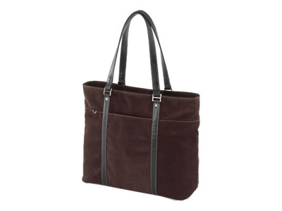 Mobile Edge Suede Ultra Tote - 15.4in - Chocolate,Genuine Suede - METL08