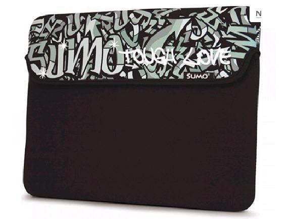 Mobile Edge Sumo Graffiti Sleeve - 14.1in/15in Mac - Black,Neoprene - ME-SUMO77151M