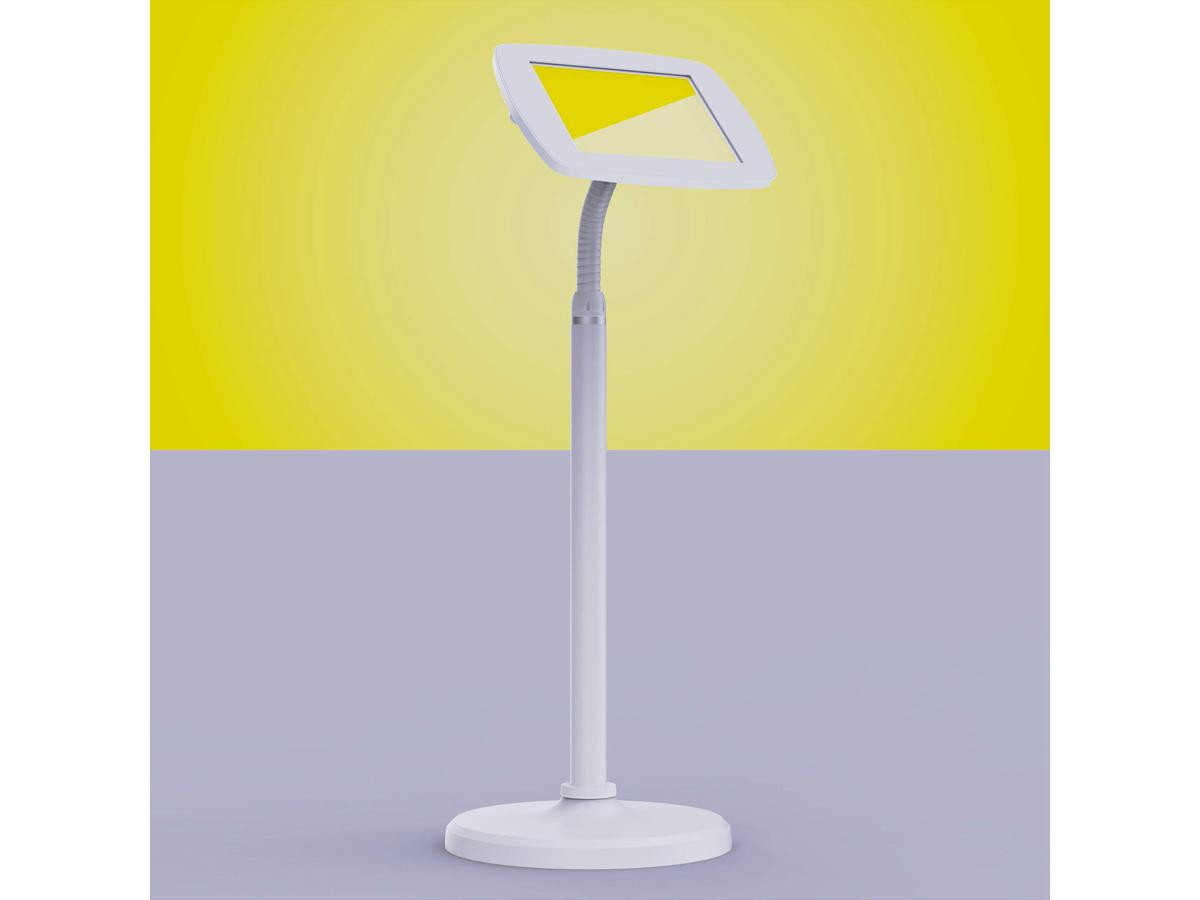 Bouncepad Floor Flex White Closed Cam/Closed Home PM1 - FF-W1-PM1-MD