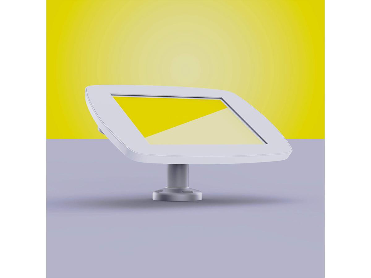 Bouncepad Swivel Desk White Closed Cam/Closed Home - SD-W1-TS2-MD