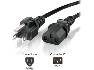 Micropac Universal Power Cord - Female - Male - 6 Feet - POWER-6FT