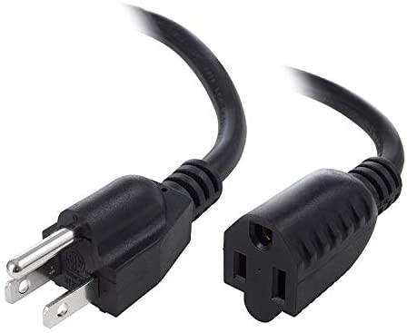 Micropac Power Cord, Black, 3 Ft. W/Pc 16 Awg - 10W1-16-01203