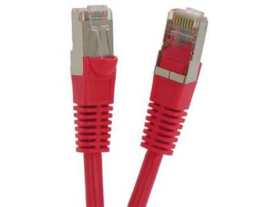 Micropac 0.5Ft Cat6 Shielded (Sstp) Ethernet Network Booted Cable Red - S-C6-0.5-RDB
