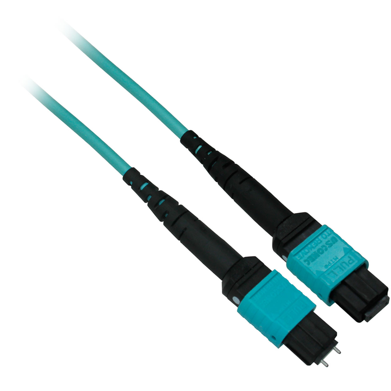 Micropac 9 Meter Plenum Fiber Optic Cable, 40 Gigabit Ethernet Qsfp 40Gbase-Sr4 To Mtp(Mpo)/Lc (4 Duplex Lc) 24 Inch Breakout Cable, Om4, 50/125 End 1: Mtp Female Fiber Jack End 2: 4 Lc Fanout Male Plugs - 12FMTPLC-40G-OM4-9M