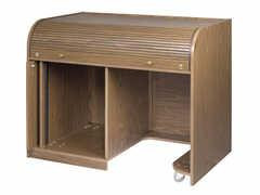 Chief Cherry Elite Roll Top Desk with Seating Cutout - ERT-CHSD