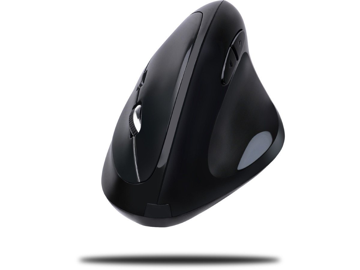 Adesso 2.4GHz RF wireless  Vertical Ergonomic Mouse with Programmable Driver to customize iMouseE30 to your favors ,  Adjustable Multi-Level DPI and Enhanced Optical Sensor. - IMOUSEE30