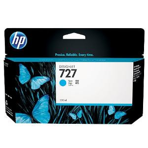 HP 727 (B3P19A) Original Standard Yield Inkjet Ink Cartridge - Single Pack - Cyan - 1 Each - 4000 Pages - B3P19A