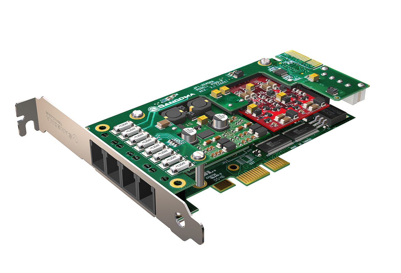 Sangoma 4 FXS analog card w/ EC HW - A200-A20200DE