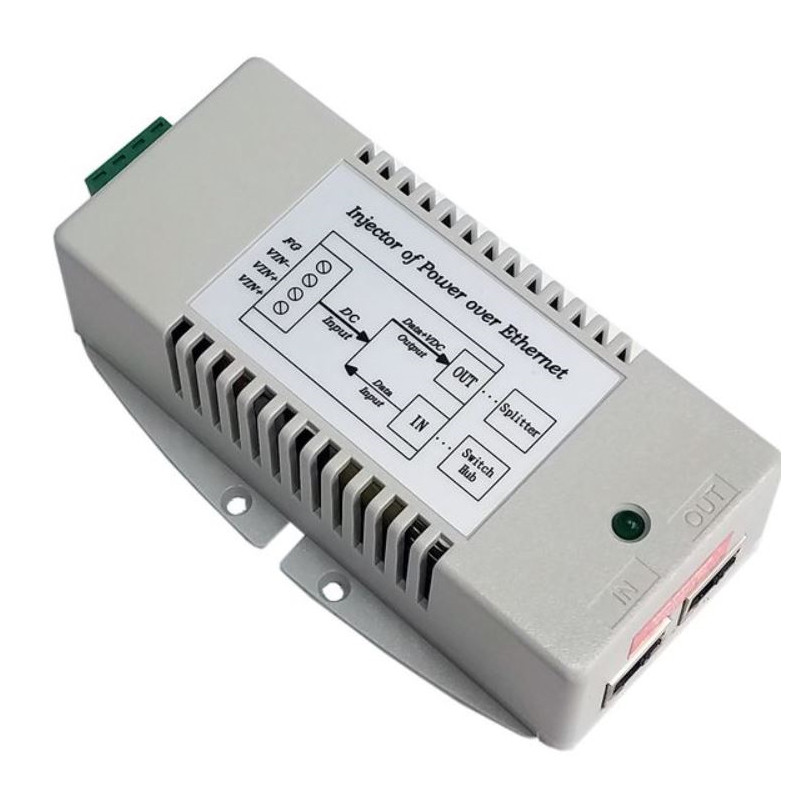 Tycon Gigabit 18-36Vdc In 56Vdc Out 35W Hi Power Dc To Dc Converter And 802.3At Poe Inserter - TP-DCDC-2448GD-HP