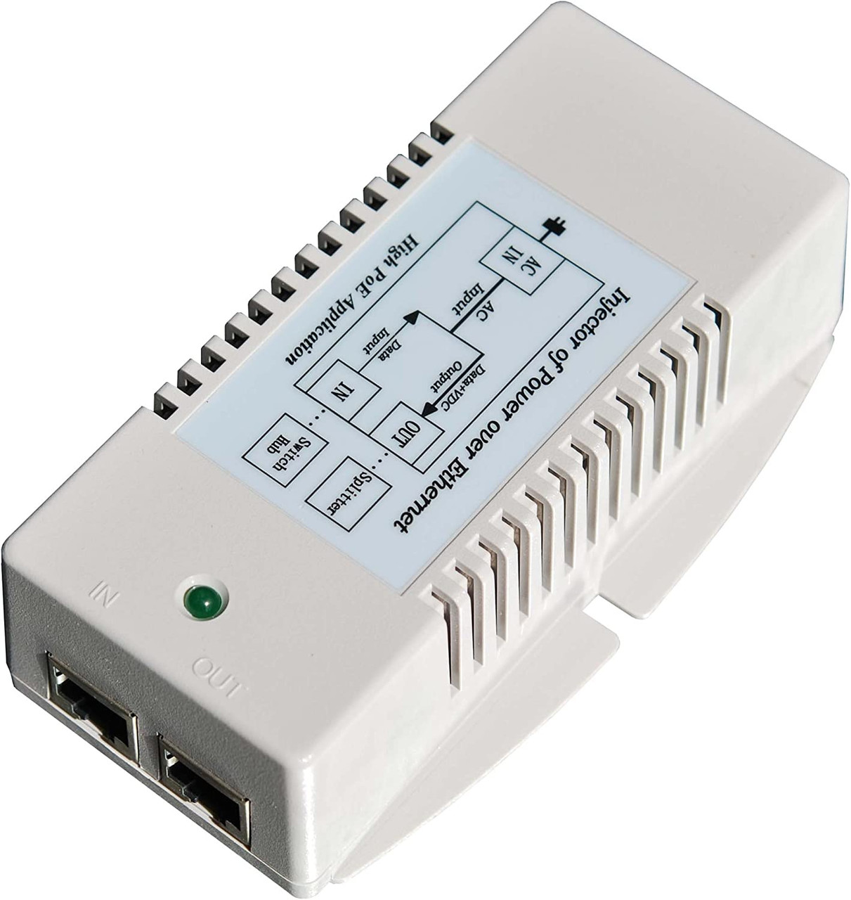 Tycon 24 (24V 48W) High Power Poe Power Inserter,Surge Protected, Us Power Cord - TP-POE-HP-24