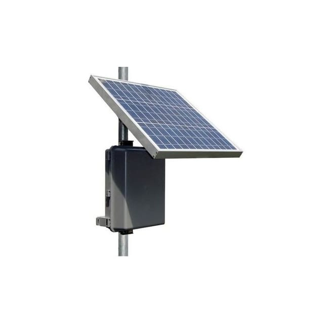 Tycon Remotepro 8W Continuous Remote Power System, 30W Solar Panel & Mount, Polycarbonate Enclosure, 24V 18Ah Battery, 24V Regulated Output Voltag, 24V Poe Port - RPPL2424-18-30