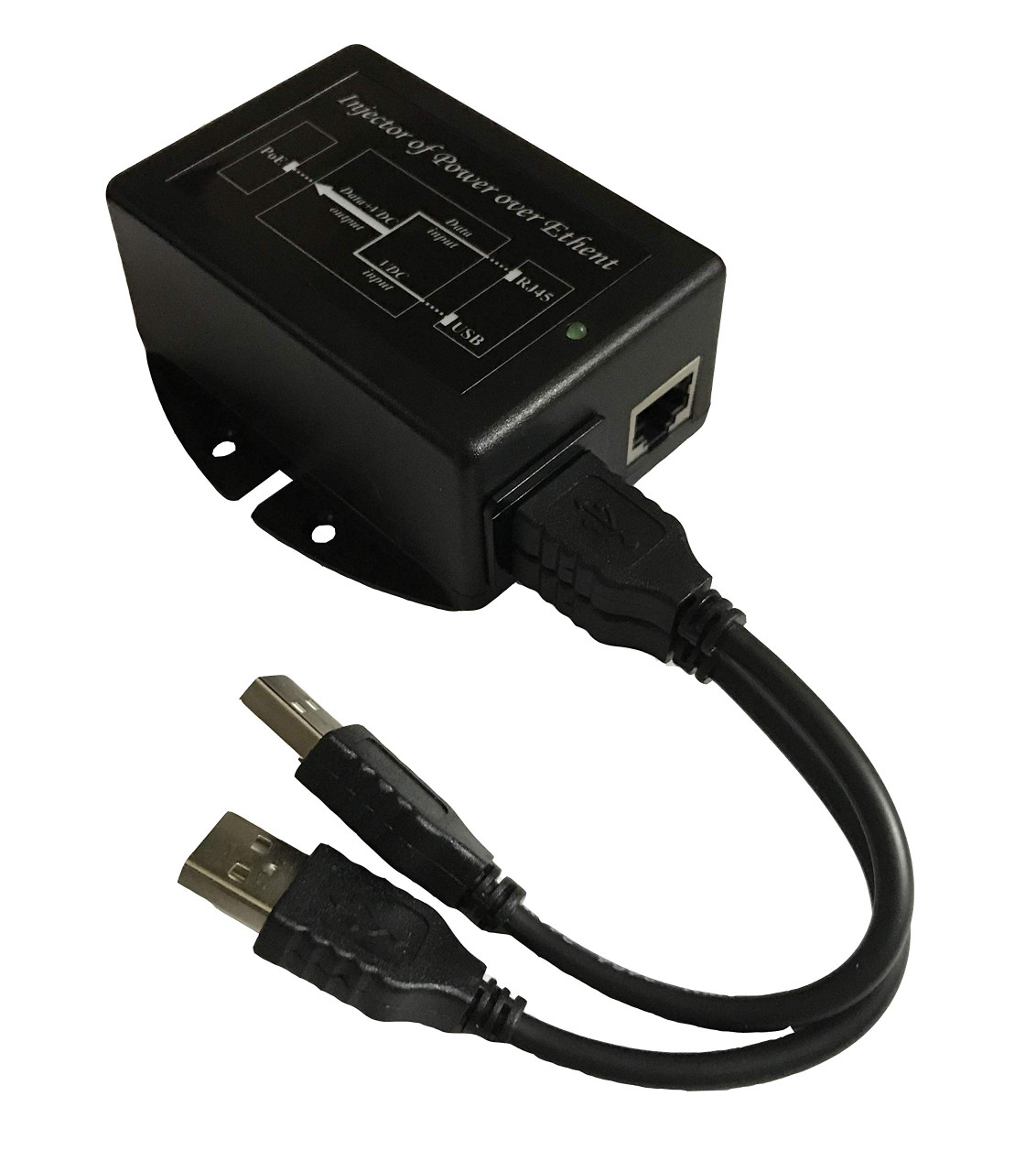 Tycon Usb Powered 24V Passive Poe Inserter. 24Vdc 12W Poe. Two Usb Power Inputs. - TP-DCDC-2USB-24