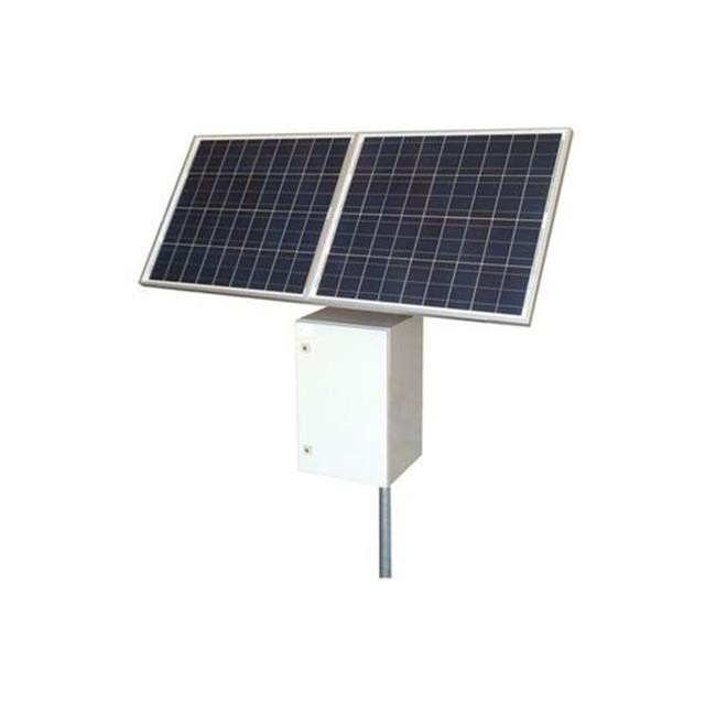 Tycon Kit - Remotepro 24V 40W Continuous Remote Power System, Steel Enclosure, 24V 52Ah Battery, 24V 20A Unregulated Output Voltage, 160W Solar Panel - RPST24-100-160