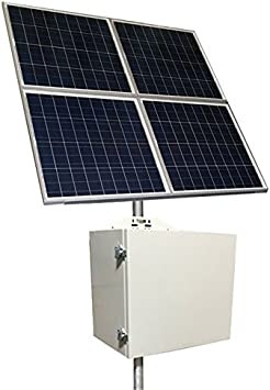 Tycon Kit Remotepro Low Sun 100W Continuous Remote Power System,Mppt Controller,1300W Solar Panel & Mount, Steel Enclosure, 48V 104Ah Battery, 48Vdc 20A Output Voltage- Unregulated - RPSTL48M-100-1300