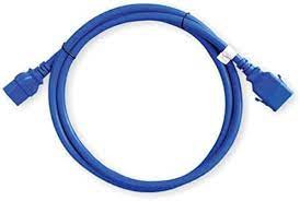 Raritan SecureLock locking cable (6/pkg), 2ft (0.6m), blue, 12AWG, C20/C19 - SLC20C19-2FTK2-6PK