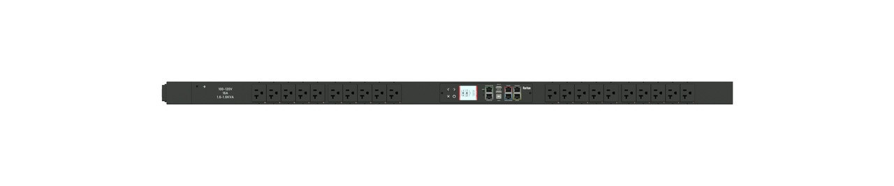 Raritan 1PH, 120V AC, 20A (16A rated); 20 outlets: 20x NEMA 5-20R; plug: NEMA 5-20P (Bottom-bottom feed), 1.9kVA; Outlet Metered/Switched, 0U vertical PDU - PX3-5405-N1