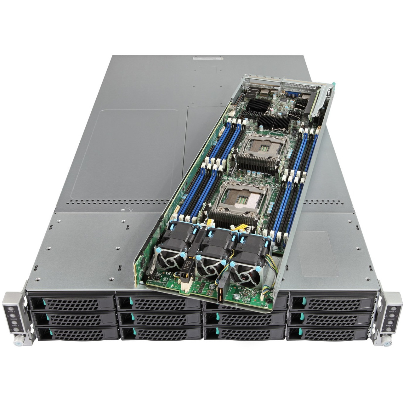 Intel Server System 2U Rack Server - 8 x Intel Xeon E5-2620 v4 2.10 GHz - 512 GB RAM - 4.56 TB SSD - (8 x 400GB, 4 x 340GB) SSD Configuration - Serial ATA Controller - 8 Processor Support - 1.02 TB RAM Support - Windows Server 2016 - MCB2224THY1