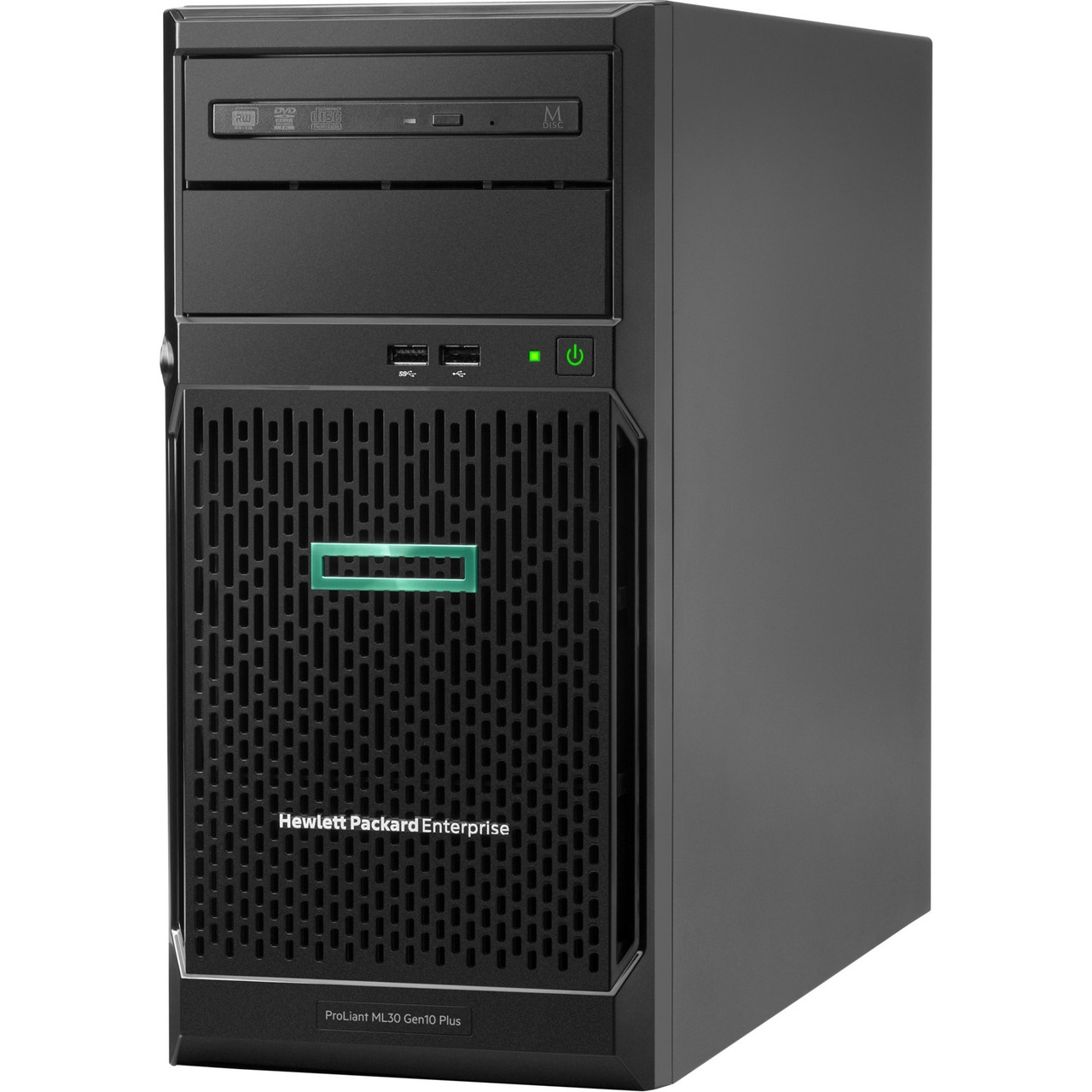 HPE ProLiant ML30 G10 Plus 4U Tower Server - 1 x Intel Xeon E-2314 2.80 GHz - 16 GB RAM - 1 TB HDD - Serial ATA Controller - Intel C256 Chip - 1 Processor Support - 128 GB RAM Support - Up to 16 MB Graphic Card - P44719-001