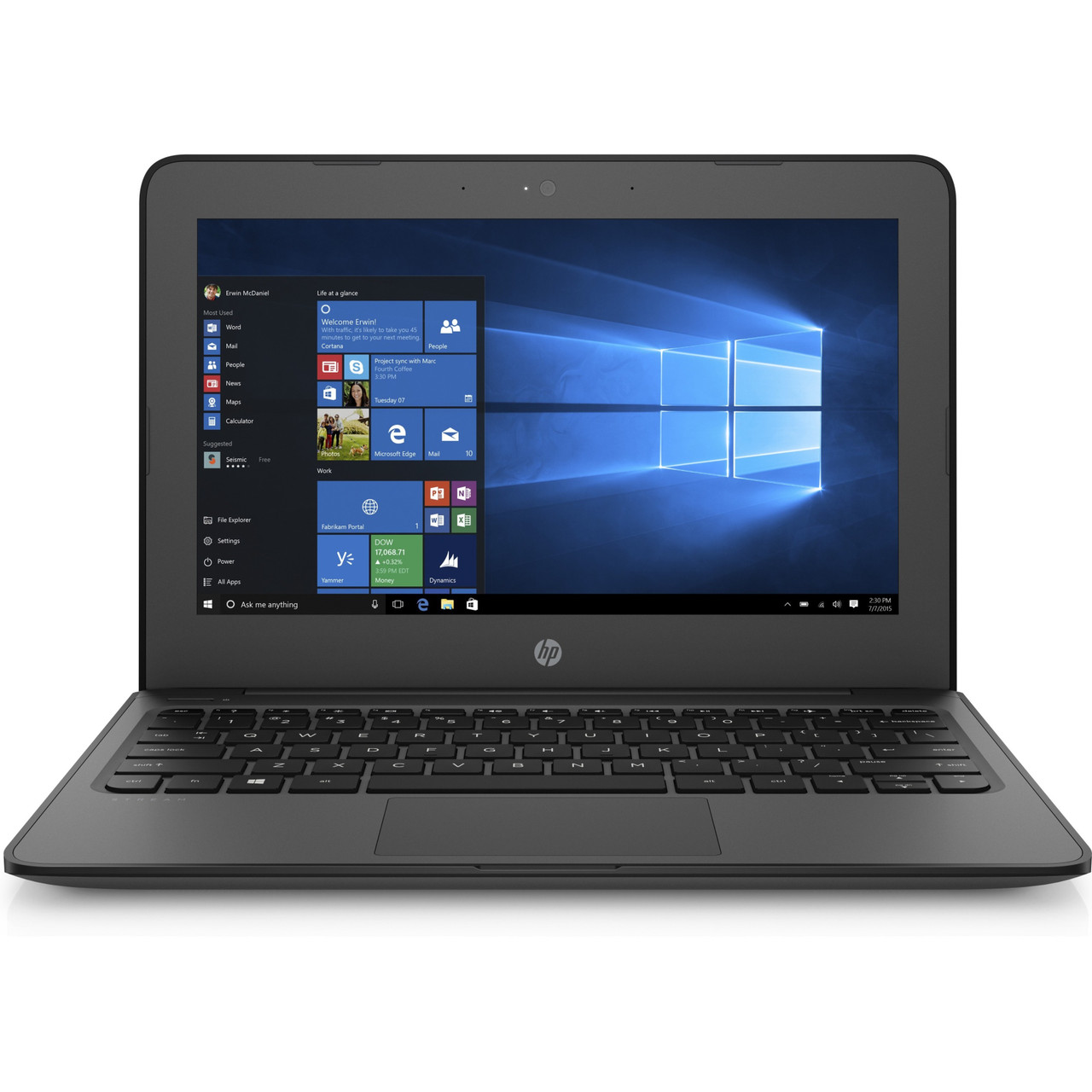 HP Stream Pro 11 G4 EE 11.6" Notebook - 1366 x 768 - Intel Celeron N3450 Quad-core (4 Core) 1.10 GHz - 4 GB Total RAM - 64 GB Flash Memory - 3BB42UT#ABA