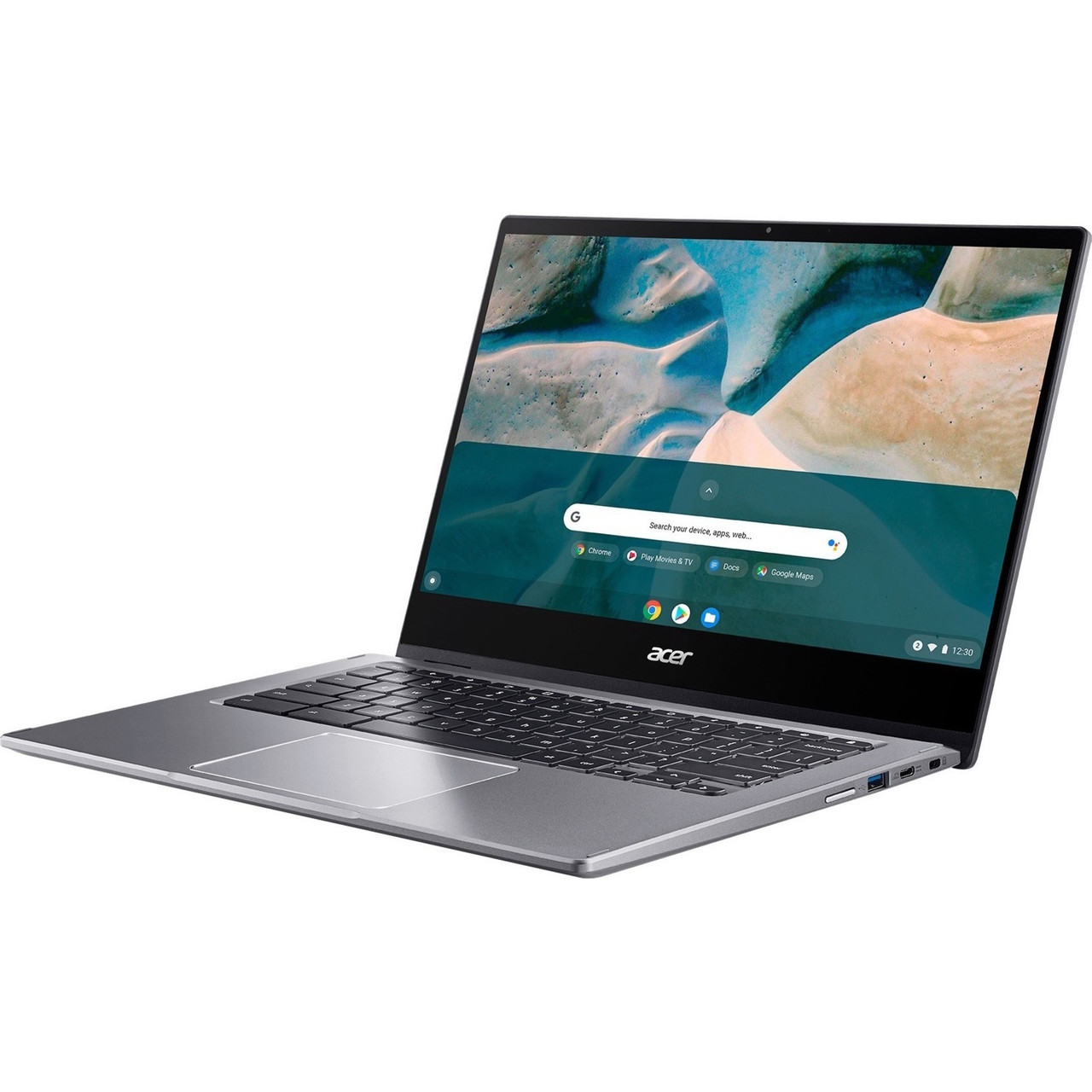 Acer Chromebook Spin 514 CP514-1WH CP514-1WH 14" Touchscreen Convertible 2 in 1 Chromebook - Full HD - 1920 x 1080 - AMD Ryzen 7 3700C Quad-core (4 Core) 2.30 GHz - 16 GB RAM - 256 GB SSD - Steel Gray - Chrome OS - NX.A02AA.005