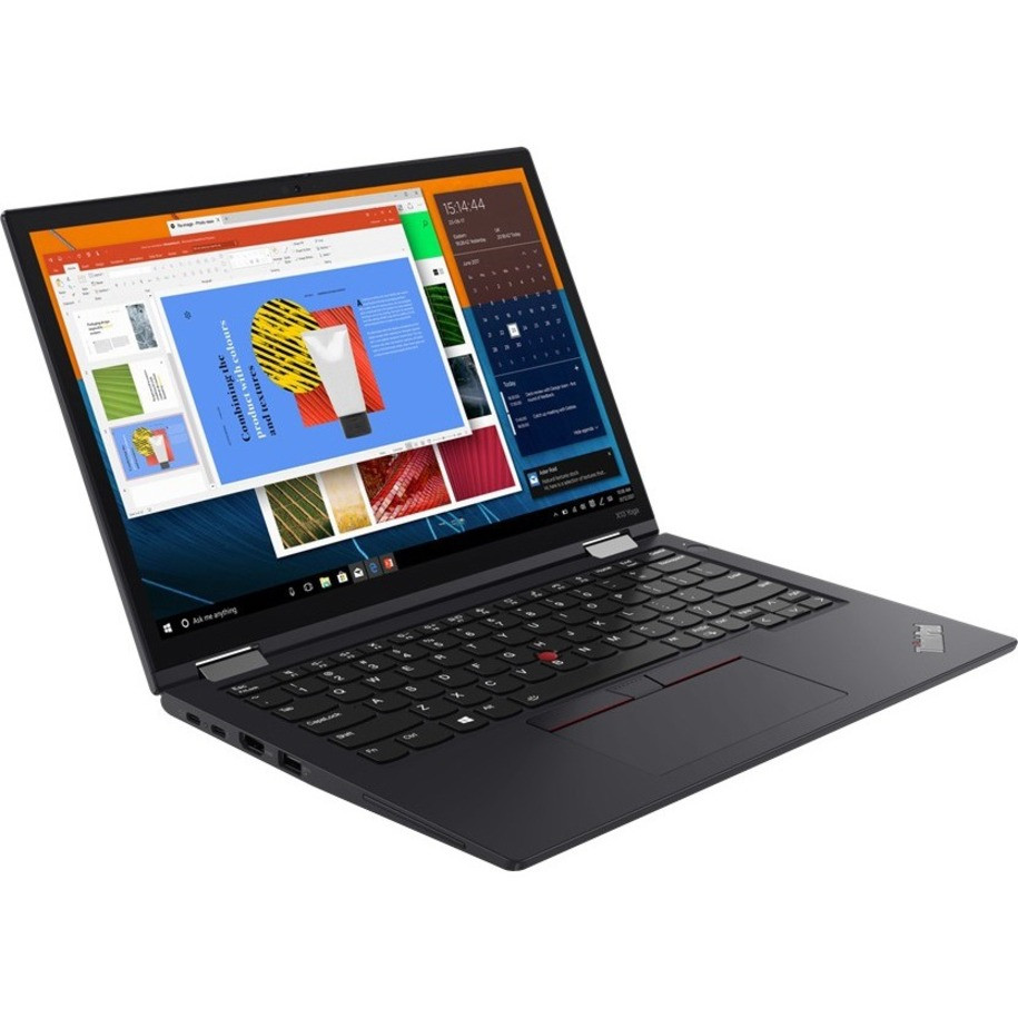 Lenovo Thinkpad X13 Yoga Gen 2 20W80033US 13.3" Touchscreen Convertible 2 in 1 Notebook - WUXGA - 1920 x 1200 - Intel Core i7 11th Gen i7-1185G7 Quad-core (4 Core) 3 GHz - 16 GB Total RAM - 512 GB SSD - Black - 20W80033US