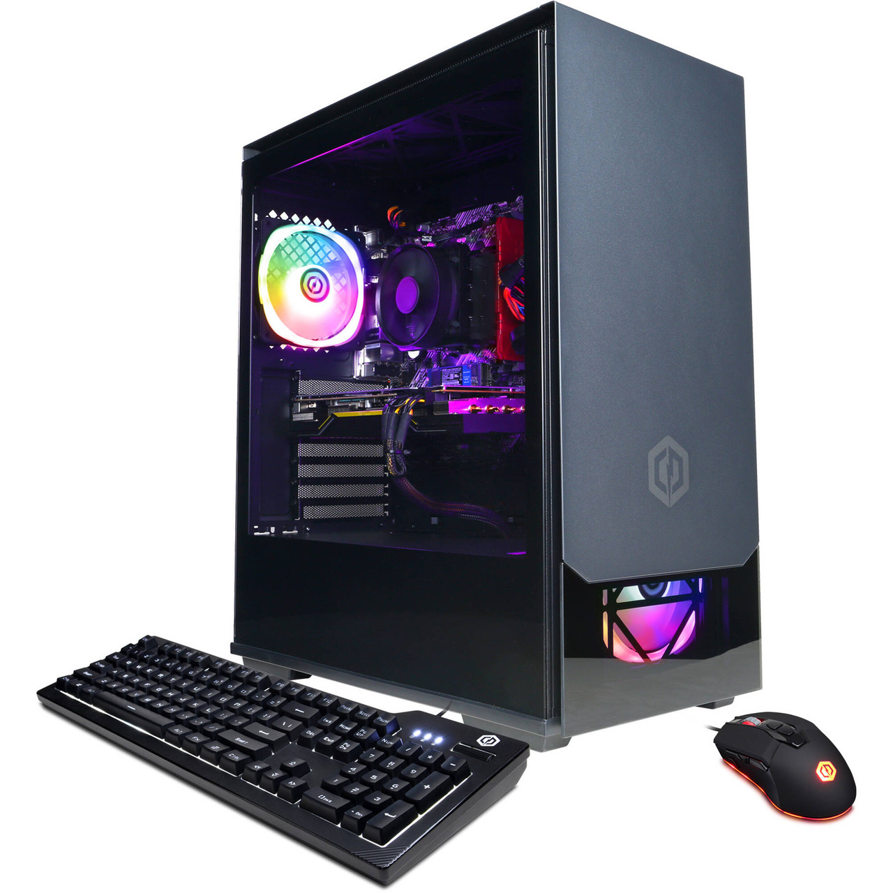 CyberPowerPC Gamer Xtreme GXi11240CPGV5 w/ Intel Core i5-1400F 2.6GHz CPU, 8GB DDR4, NVIDIA GeForce RTX 3060 12GB, 500GB PCI= NVMe SSD, 802.11AC WiFi, USB Gaming Keyboard, 7 Colors RGB Gaming Mouse, Custom RGB Case Lighting & Win 10 Home 64=it