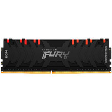 Kingston FURY Renegade 8GB DDR4 SDRAM Memory Module - For Motherboard - 8 GB - DDR4-3200/PC4-25600 DDR4 SDRAM - 3200 MHz Single-rank Memory - CL16 - 1.35 V - Non-ECC - Unbuffered - 288-pin - DIMM - Lifetime Warranty - KF432C16RBA/8