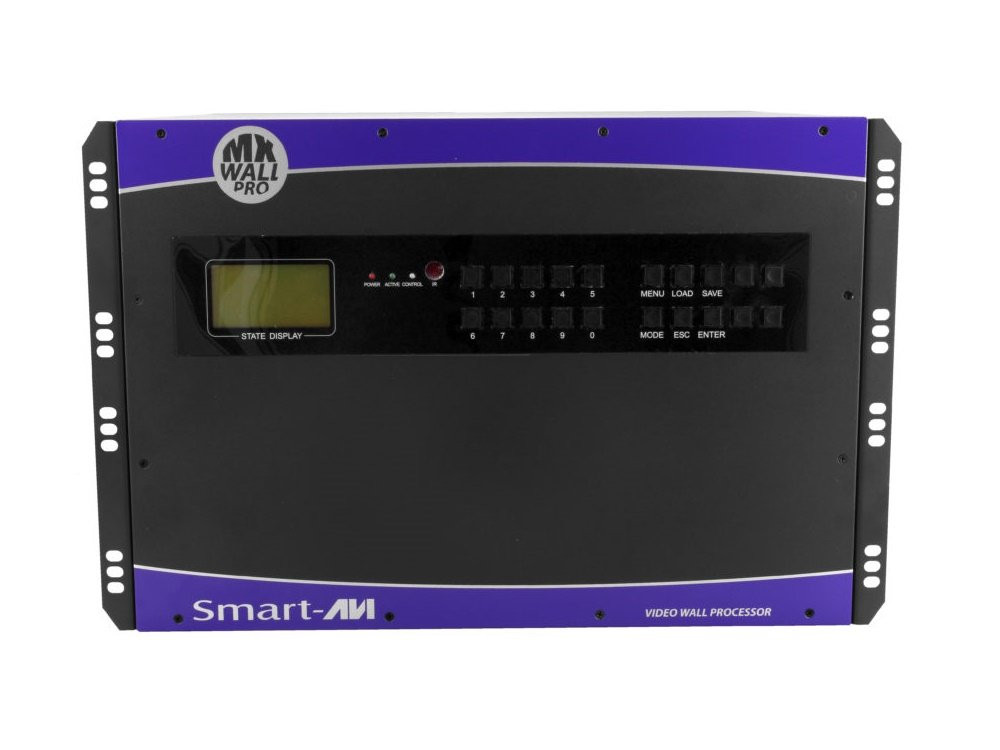 Smartavi 12x16 HDMI Matrix with Integrated Video Wall. Includes:MXWall-1216&(CCPWR06) - AVI-MXWALL-1216-S