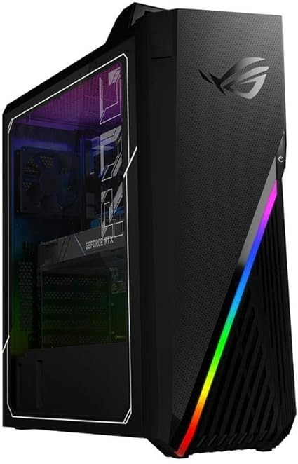 Asus ROG Strix GA15DH Gaming Desktop PC, AMD Ryzen 7 3700X, GeForce GTX 1660 Ti, 16GB DDR4 RAM, 512GB PCIe SSD, Wi-Fi 5, Windows 10 Home - GA15DH-S762=