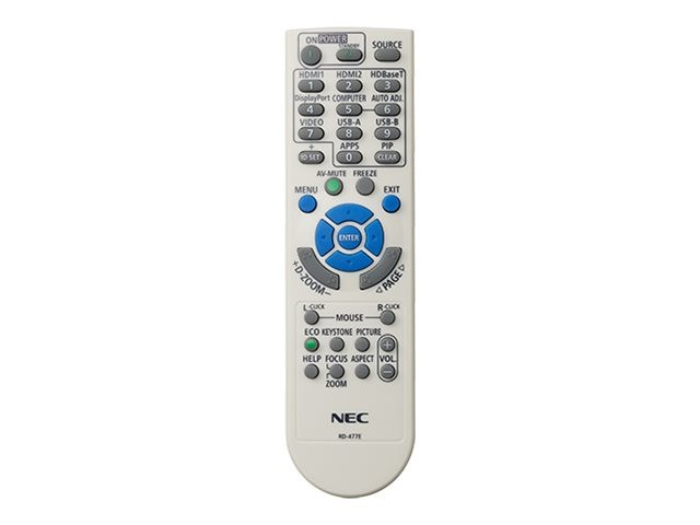 NEC Replacement Remote - RMT-PJ39