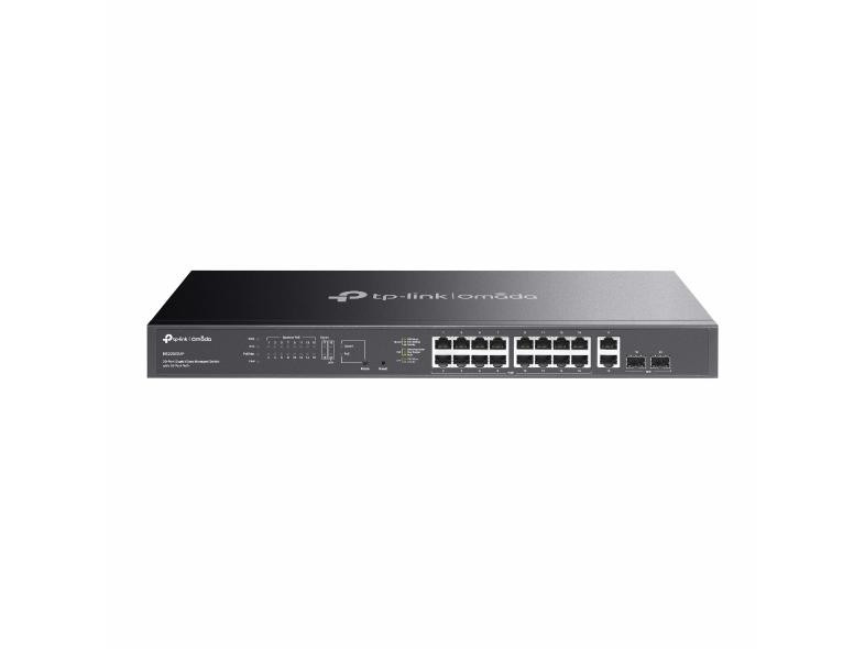 TP-Link Omada 20-Port Gigabit Easy Managed Switch With 16-Port Poe+Port: 16 Gigabit Poe+ Ports, 2X Gigabit Non-Poe Ports, 2 Gigabit Sfp Ports Spec: 802.3At/Af, 250 W Poe Power, 1U 19-Inch Rack-Mountable - ES220GMP