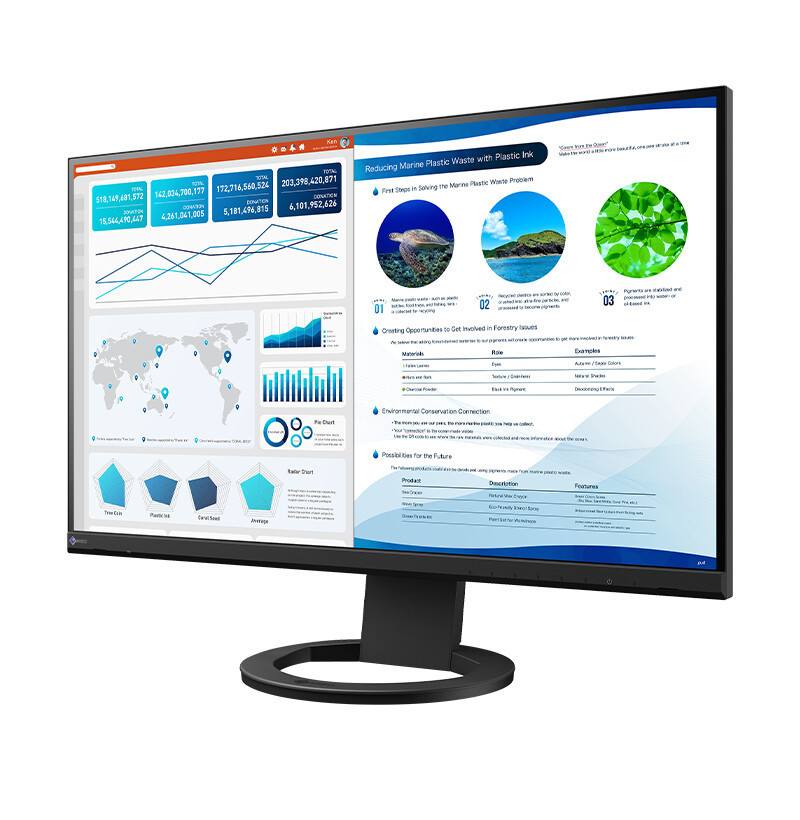 EIZO FlexScan EV2740S  27.0" 4K UHD Color LCD Monitor - 3840 x 2160 Resolution - 163 ppi - 6 ms (gray-to-gray) - sRGB - without Stand, Black - EV2740S-FBK