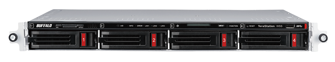 Buffalo TeraStation 5420RN Windows Server IoT 2019 Standard 40TB 4 Bay Rackmount NAS (4x10TB) NAS HDD included RAID iSCSI - WS5420RN40S9