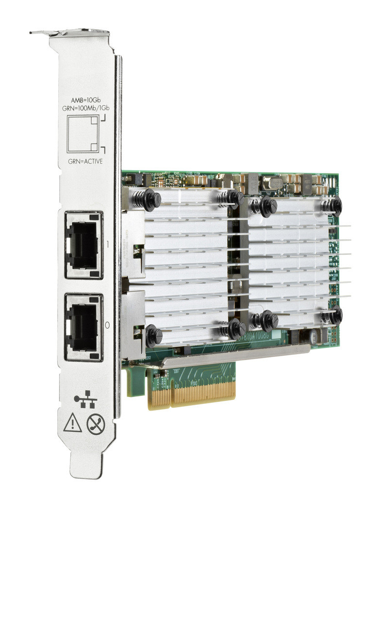 HPE Storeeasy 10Gbe 2-Port 530T Adptr - Pci Express 2.0 X8 - 2 Port(S) - 2 - Twisted Pair - 10Gbase-T - Plug-In Card-Q2P91A - Q2P91A#0D1