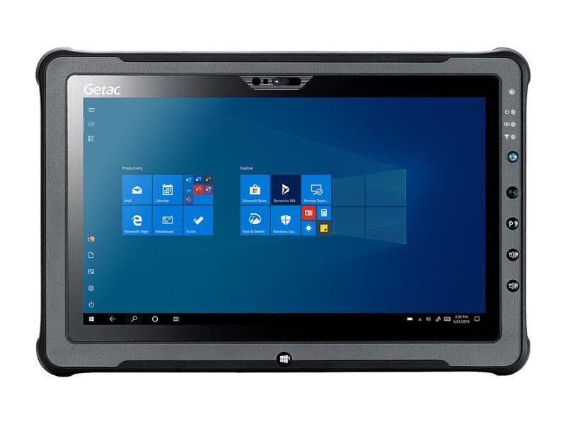 Getac F110G6 TAA - Intel Core i5-1145G7 vPro Processor, 11.6 With Webcam, Microsoft Windows 11 Pro x64 with 8GB RAM + TAA, 256GB PCIe SSD, Sunlight Readable , US Power Cord, Rear Camera, WiFi + BT, Barcode Reader, Smart Card Reader - F110G6GSS23-4