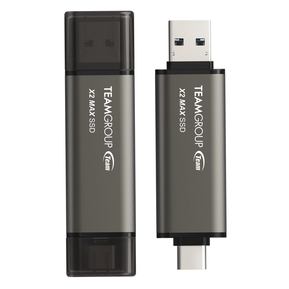 Teamgroup  X2 MAX USB 3.2 Gen 2x1 Portable SSD X2 MAX 1TB up to 1,000 MB/s up to 900 MB/s - TX2MAX31TBT01