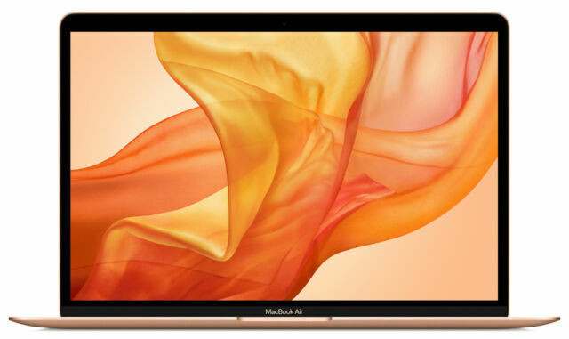 APPLE 3RD PARTY REFURBISHED GRADE A APPLE MACBOOK AIR MREE2LL/A INTEL CORE I5-8210Y/8GB/128GB SSD/WI-FI/BT/BL/WEBCAM/INTEL UHD GRAPHICS 617/13.3IPS QHD/2.75LBS/GOLD/90 DAYS