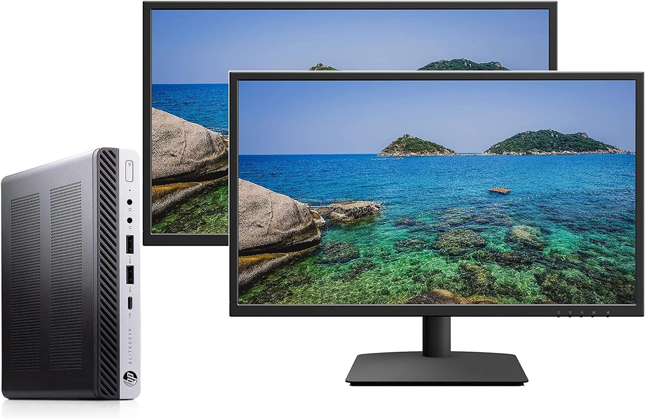 HP Microsoft Authorized Refurbished Elitedesk 800-G4 Business Pc Mini/Intel:I5-8500t/Ci5-2.10g Vpro 16gb 256gb/Ssd Gbe Usb/Wifi Intel-Hd630/Igp W10p-64 1yr - 051791298435-R