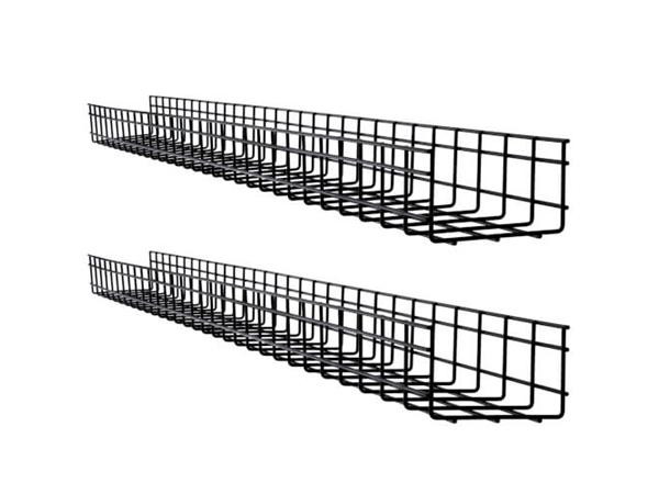 Eaton Tripp Lite Wire Mesh Cable Tray - 150 X 100 X 1500 Mm (6 In. X 4 In. X 5 Ft.), 2-Pack - SRWB6410X2STR