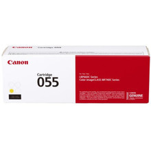 Canon 055 Original Laser Toner Cartridge - Yellow - 1 Pack - 2100 Pages -3013C001