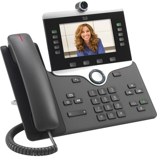 Cisco 8845 IP Video Phone - Corded/Cordless - Corded - Bluetooth - Wall Mountable - Charcoal - VoIP - 2 x Network (RJ-45) - PoE Ports