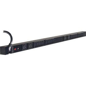 CyberPower PDU20BVHVT24F 200 - 230 VAC 20A Basic PDU - 24 Outlets, 10 ft, NEMA L6-20P, Vertical, 0U, Lifetime Warranty C13 4 C19 24F OUTLETS 10FT CORD