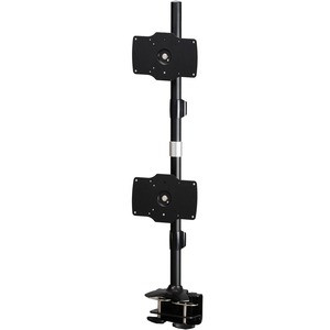 Amer Mounts Clamp Based Hex Monitor Mount for six 15"-24" LCD/LED Flat Panel Screens Vertical Clamp Based Dual Monitor Mount for two 24"-32" LCD/LED Flat Panels - Supports up to 26.5lb monitors, +/- 20 degree tilt, and VESA 75/100 - AMR2C32V