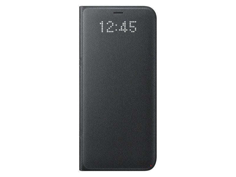 Samsung Galaxy S8 LED Wallet Cover, Black-EF-NG950PBEGUS